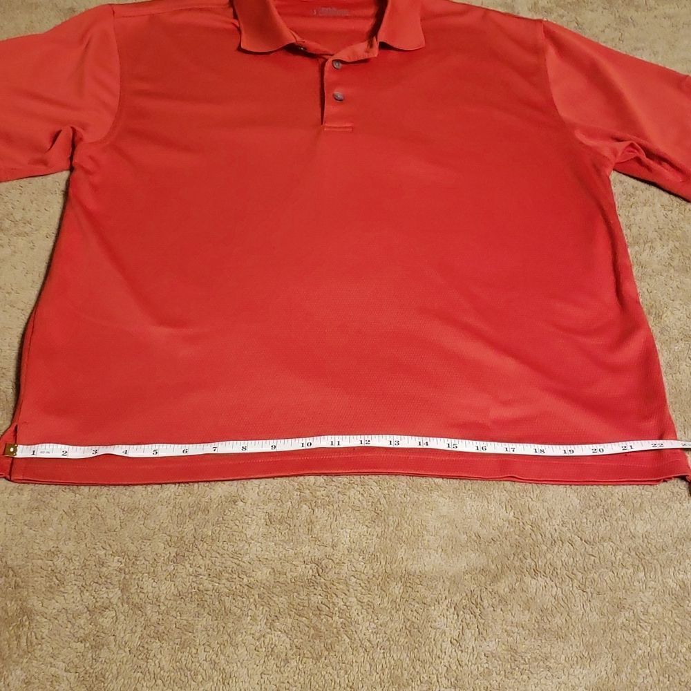 Pga Tour Red Large Mens Polo - Picture 6 of 10
